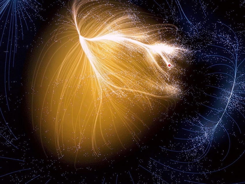 This is Laniakea, our home supercluster. That red dot is the Miky HD wallpaper