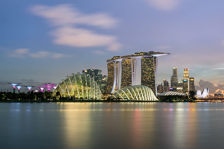 Cities, Skyscrapers, Panorama, Singapore HD wallpaper