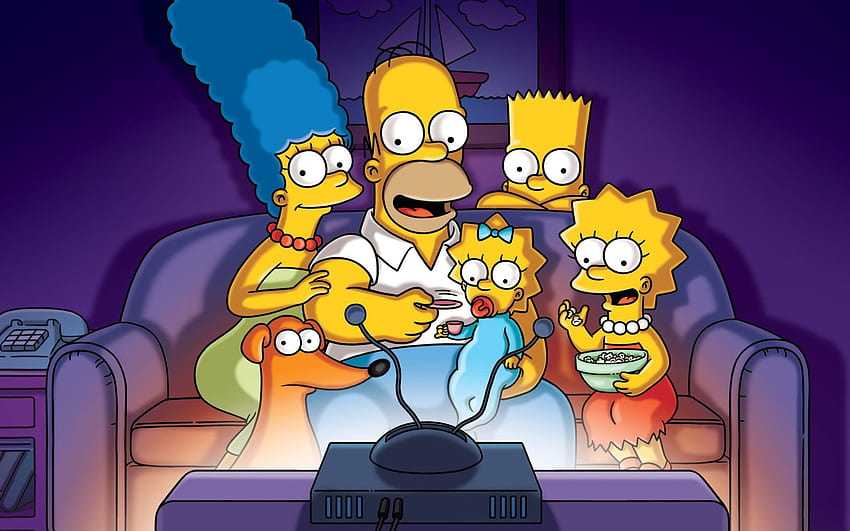 Rodzina Simpsonów - , Tło rodziny Simpsonów na temat nietoperza, Bart Simpson Tapeta HD
