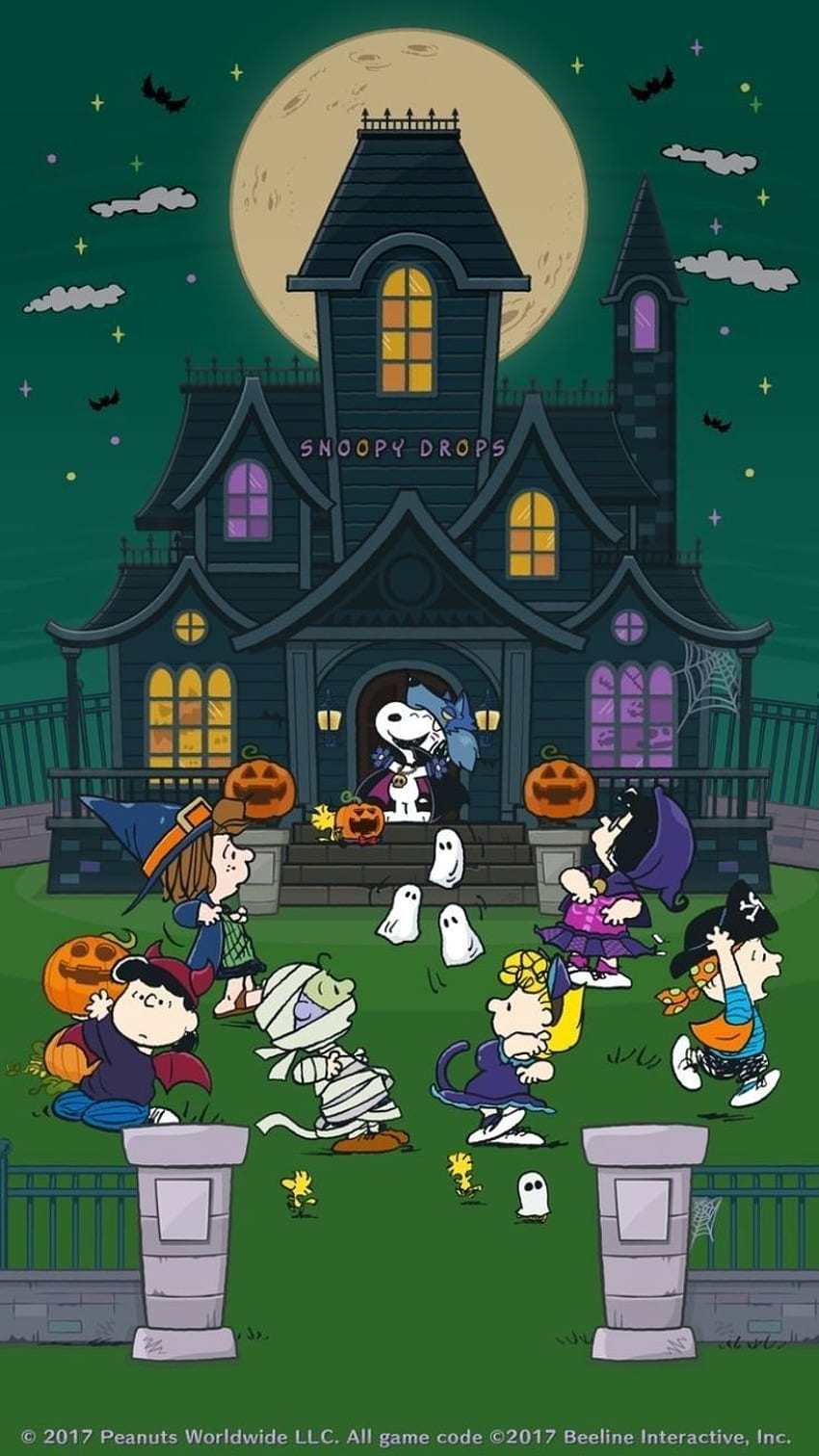Peanuts di Halloween, Peanuts Halloween iPhone Sfondo del telefono HD