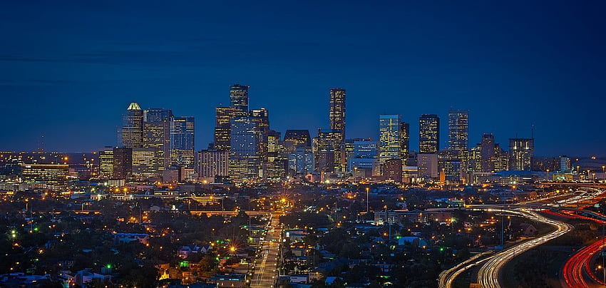 houston night skyline , houston night skyline , houston night skyline pic, Houston City HD wallpaper