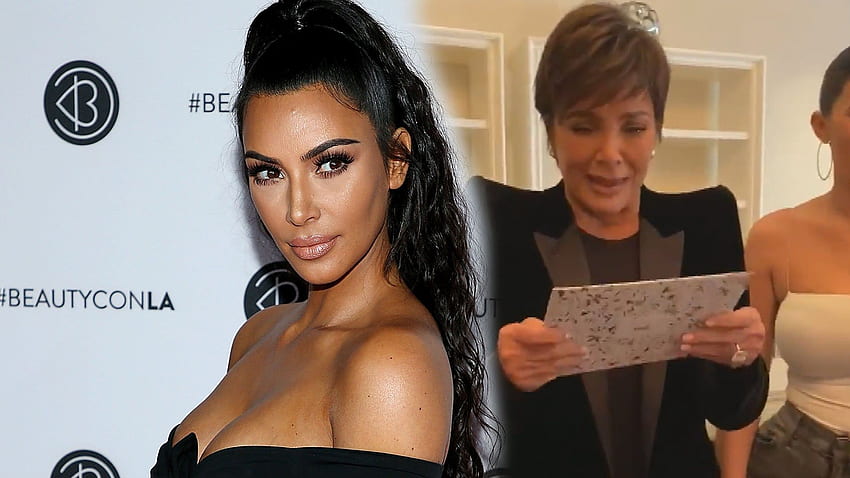 Kim Kardashian Brings Mom Kris Jenner to Tears With This Nostalgic Birtay Gift - Watch the Sweet Moment! HD wallpaper