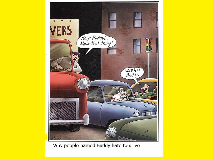 Buddy Drivers, funny, larson, buddies, driving HD wallpaper