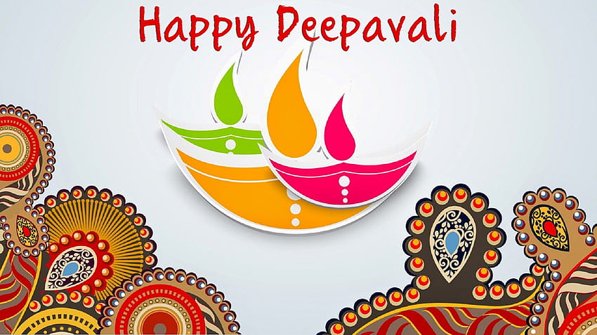 Честит индийски фестивал Deepavali HD тапет