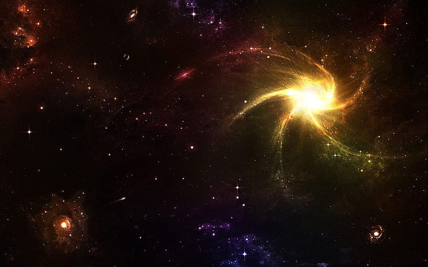 Galaksi, luar angkasa, planet, alam semesta Wallpaper HD