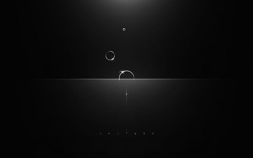 Gray minimalism circles reflections light dark . . 632861, Light vs Dark HD wallpaper