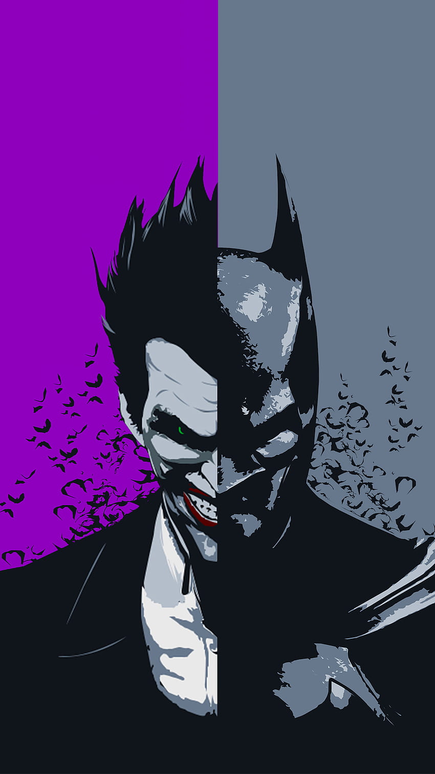 Batman, Joker, Minimalist, Telefon, , Hintergrund und , Batman iPhone 12 HD-Handy-Hintergrundbild
