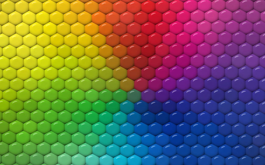Regenbogen, blau, rosa, abstrakt, gelb, grün, rot, Textur HD-Hintergrundbild