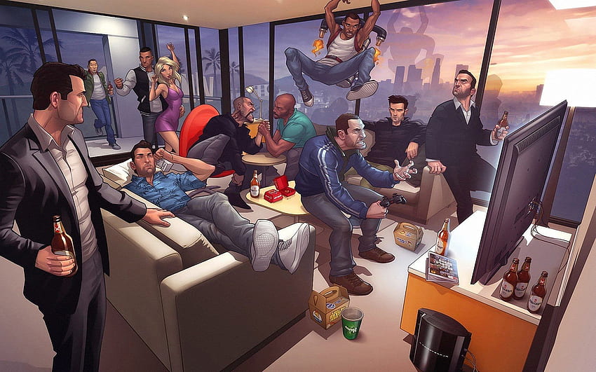 Grand Theft Auto V, Música, Video Games / e Mobile Background, GTA papel de parede HD