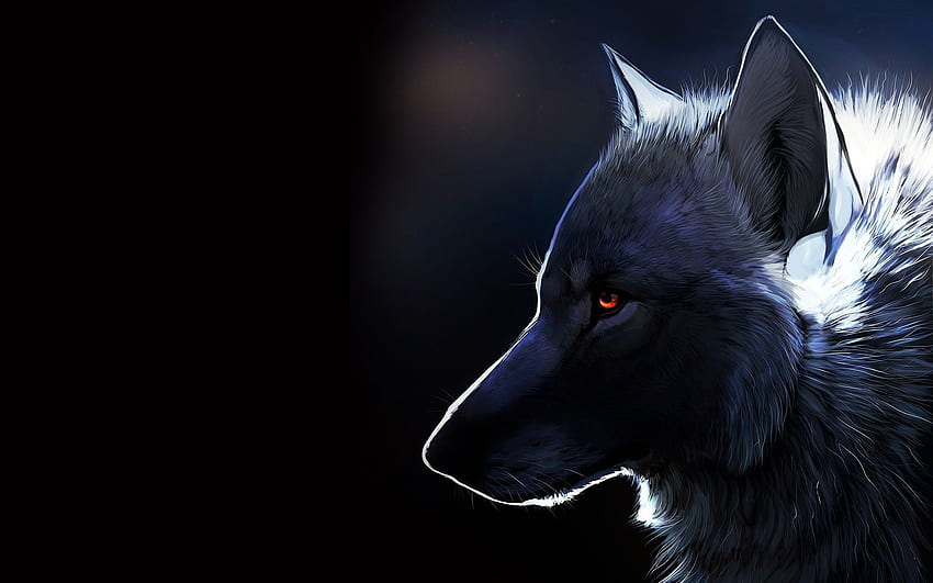 Wolf 3D, Geometric Wolf HD wallpaper