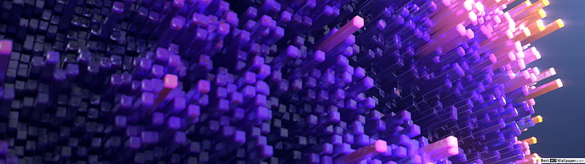 Resumen - Edificio púrpura como, 3840X1080 Púrpura fondo de pantalla