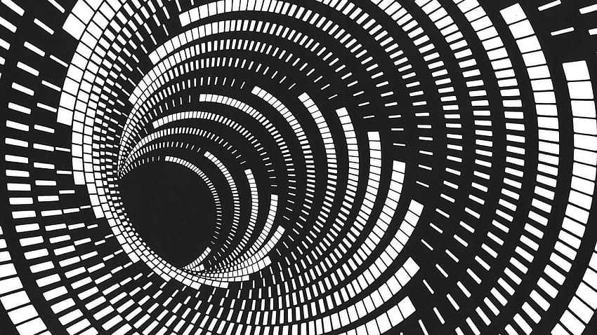 Black And White Trippy Vortex . . Trippy , Abstract, Time travel books, Black and White Psychedelic HD wallpaper