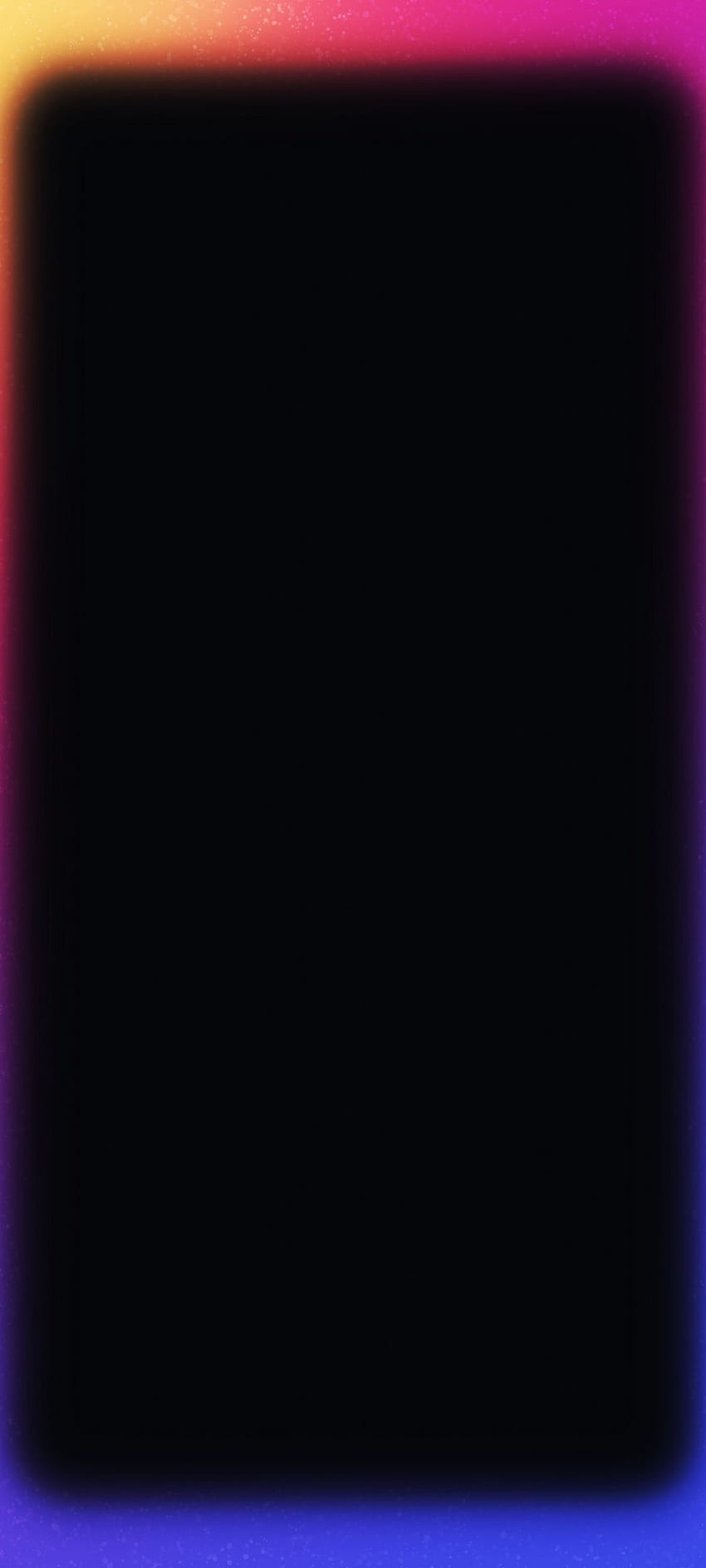 Граница AMOLED Неонови цветове Черно, AMOLED HD тапет за телефон