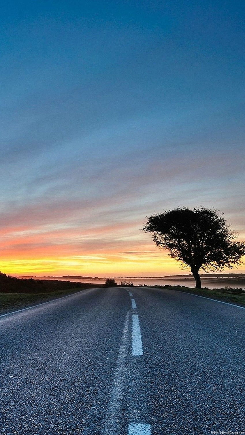 Sunset Road - Road Cb Edit Background - -, On The Road wallpaper ponsel HD