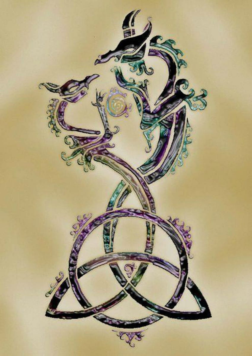 Triquetra (2 Dragons) Tattoo Design. Trinity knots, Celtic Dragon HD phone  wallpaper | Pxfuel