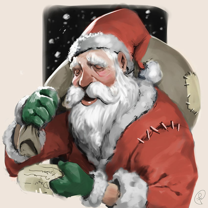 Holidays, Art, New Year, Jack Frost, Santa Claus, Christmas, Presents, Gifts HD phone wallpaper