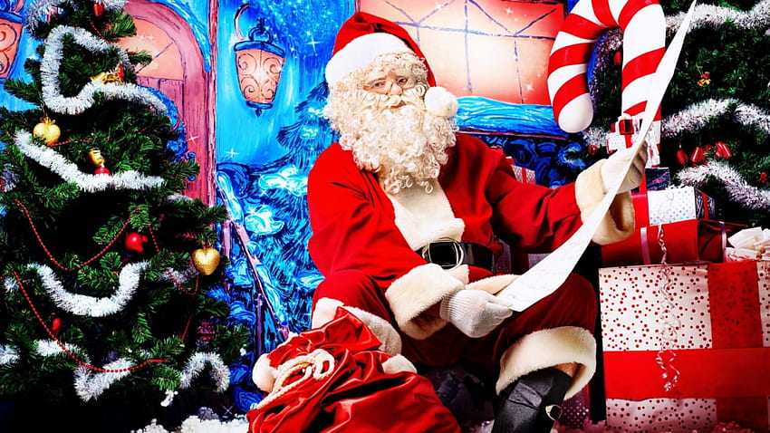 Santa Claus, holiday, xmas, christmas HD wallpaper