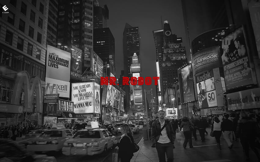 mr_ robot série télévisée new york city times square et arrière-plan Fond d'écran HD