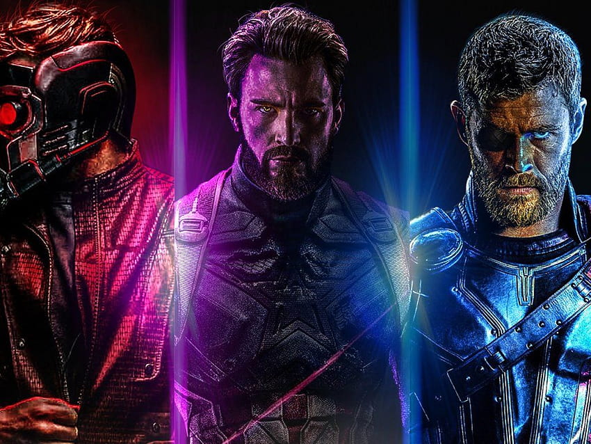 Avengers: Infinity War, Star Lord, Captain America, Thor, , 背景, 36ce50, Avengers Infinity War Thor 高画質の壁紙