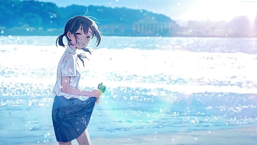 Beach Anime Girl Live HD wallpaper | Pxfuel