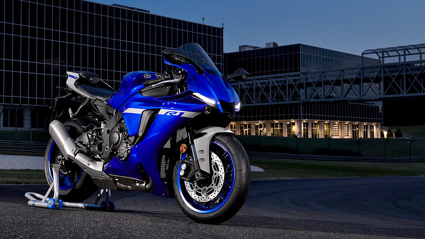 R1 2020 Azul, R1 2020, Superbike, Yamaha, Azul moto fondo de pantalla
