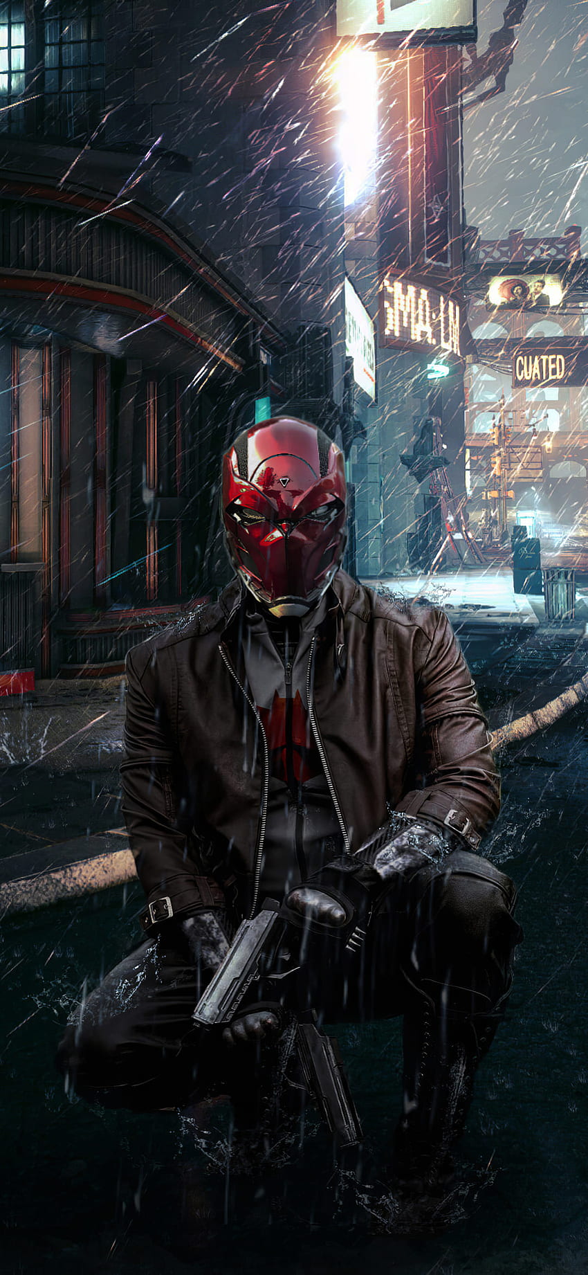 Red Hood : High Quality Background, Red HUD HD phone wallpaper
