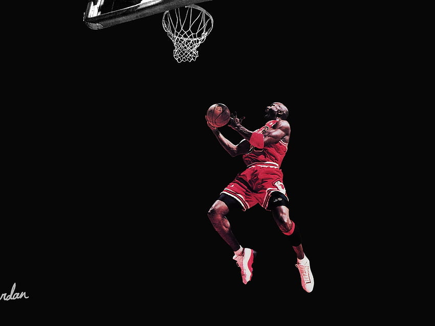 Michael Jordan Clean, Michael Jordan dunk , Sport, Koszykówka • Dla Ciebie Na urządzenia mobilne Tapeta HD