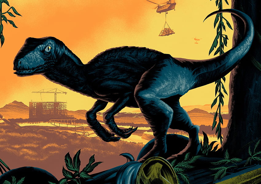 Jurassic World's Raptor []:, Jurassic Park Velociraptor HD-Hintergrundbild