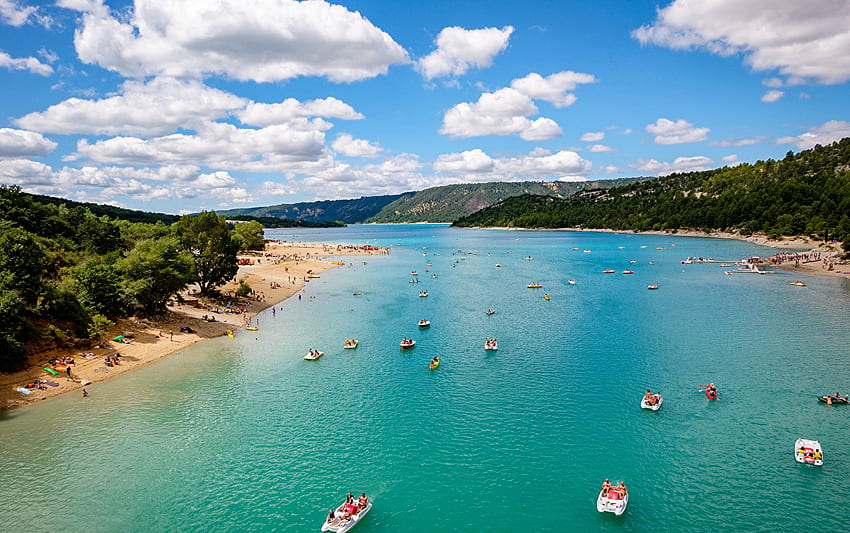 France Var Provence Beach Nature Coast Rivers speedboat HD wallpaper