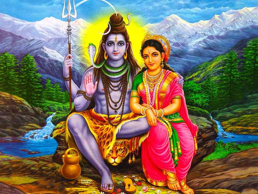 Download Divine Relationship of Shiva Parvati Wallpaper | Wallpapers.com