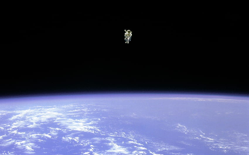 without a net, space, astronaut, orbit HD wallpaper