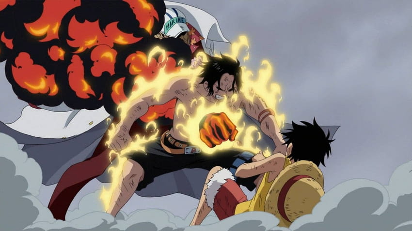 One Piece : โปโตกัส ดี เอส ปะทะ อาคาอินุ ฟูลไฟต์ วันพีซ เอซ เดธ วอลล์เปเปอร์ HD