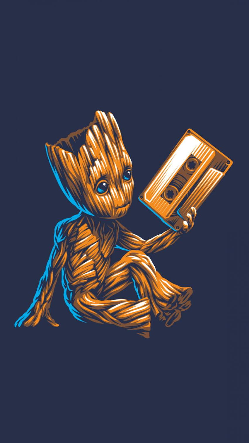 Baby Groot 음악 아이폰 - iPhone : iPhone, We Are Groot HD 전화 배경 화면