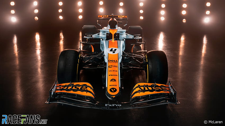 McLaren 2021 Monaco Grand Prix Gulf livery Â· RaceFans. Mclaren f1 ...