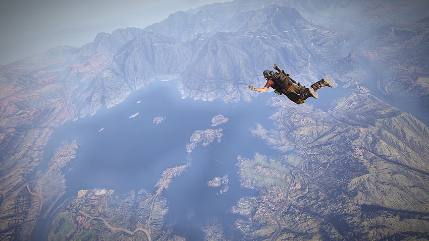 Ghost Recon Wildlands Skydiving HD wallpaper