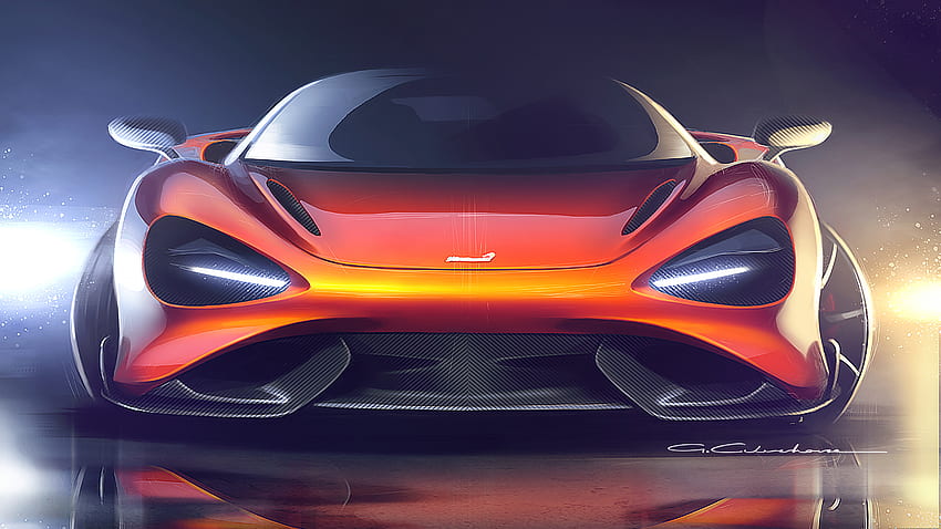 正面図、McLaren 765LT、2020 高画質の壁紙