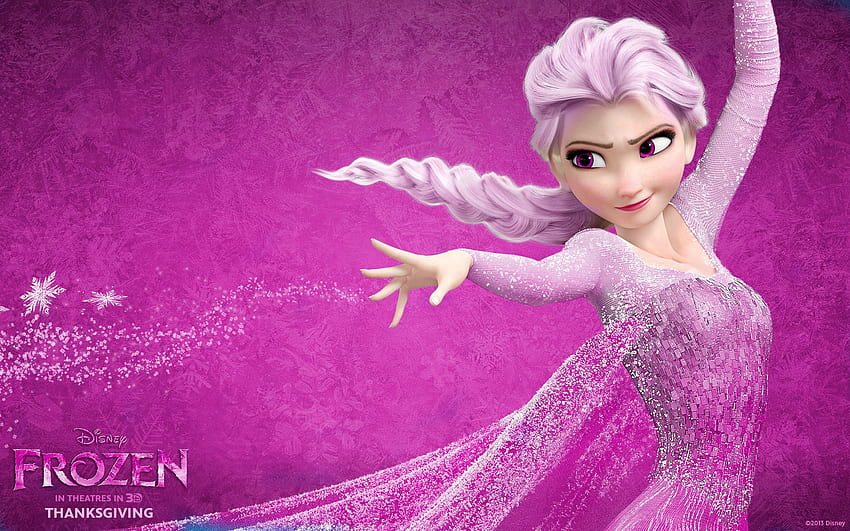 Elsa colorida rosa. Disney elsa, Elsa, Elsa congelada, Rosa Elsa Frozen papel de parede HD