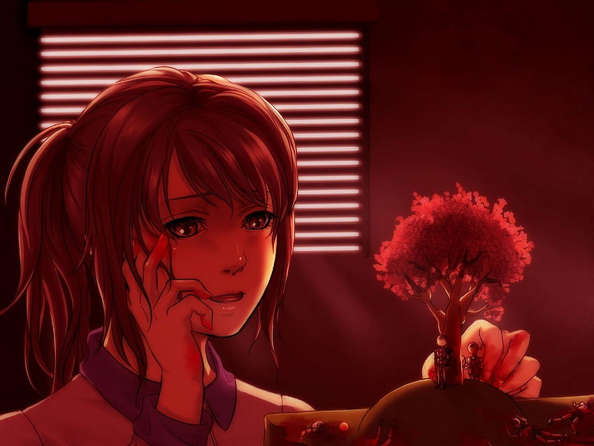 Ayano aishi red tagme (artist) yandere simulator - Anime HD wallpaper |  Pxfuel