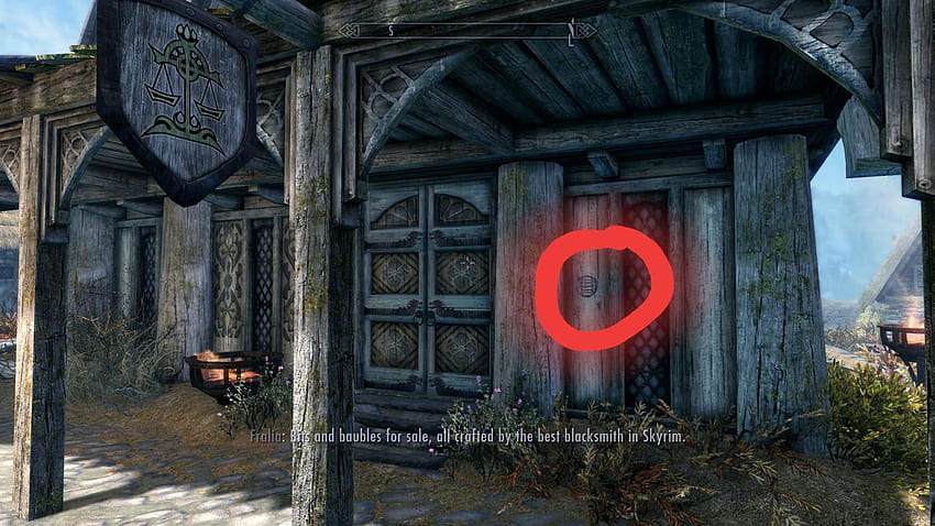 TIL: The Thieves guild etch shadow marks on buildings as a guide to other thieves to show if the place can be robbed or not.: skyrim HD wallpaper