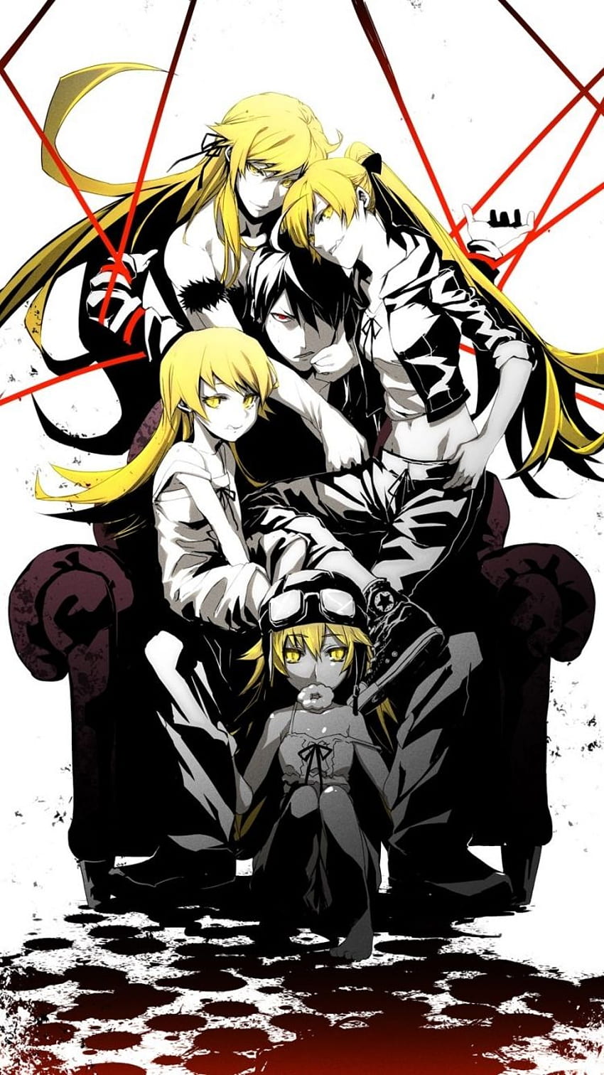 vampires Araragi Koyomi Oshino Shinobu anime anime HD phone wallpaper