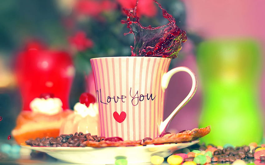 Love, Coffee, Cup, I Love You HD wallpaper