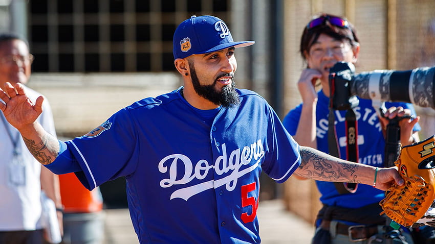 Sergio Romo tries on first Dodgers jersey: 'That is so dope'. NBCS, Dope Los Angeles Dodgers HD wallpaper