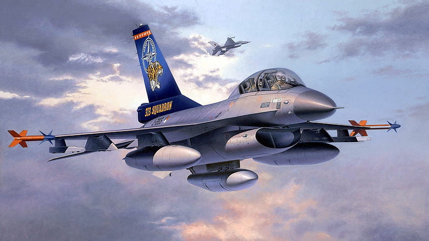 General Dynamics F-16 Fighting Falcon . Hintergrund, F-16 HD-Hintergrundbild