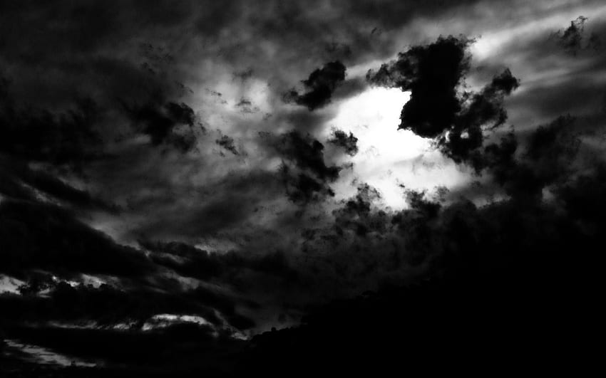 Ciemna chmura, przerażające chmury burzowe Tapeta HD