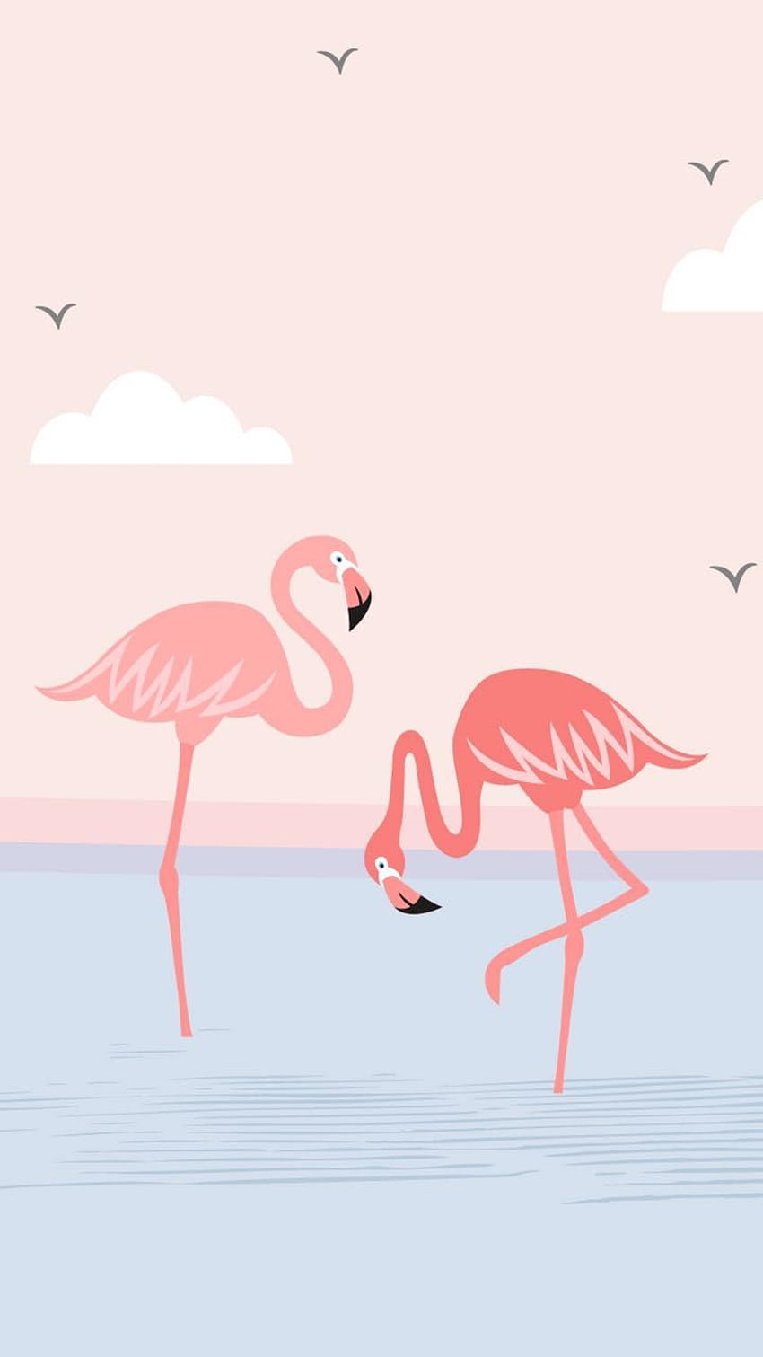 Pin oleh Cycy di iPhone . Seni geometris, Lukisan flamingo, Lukisan, Pastel Flamingo HD phone wallpaper