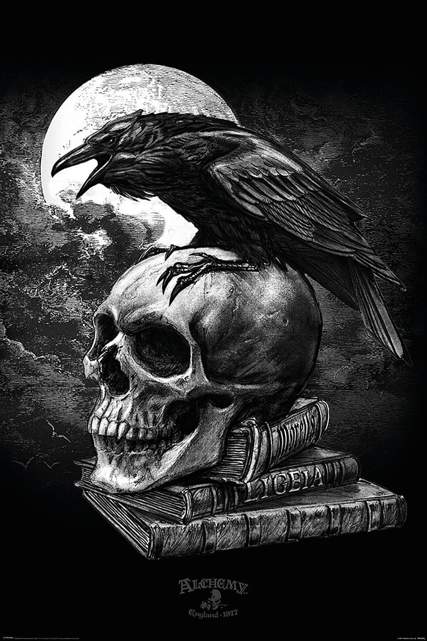 Gotisches Raven-Telefon HD-Handy-Hintergrundbild