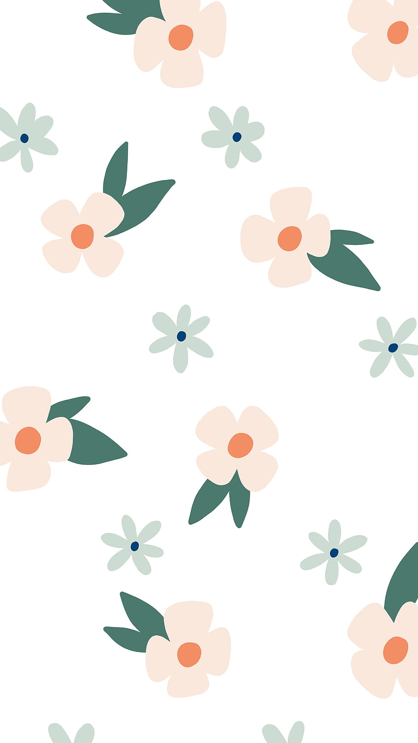 Summer Flower Pattern. iPad , Flower patterns, iPhone, Simple Floral HD phone wallpaper