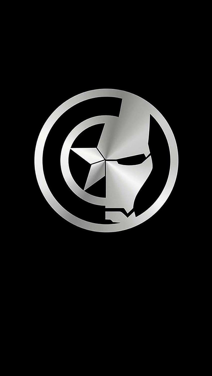 Avenger-Logo, Avengers Schwarz HD-Handy-Hintergrundbild