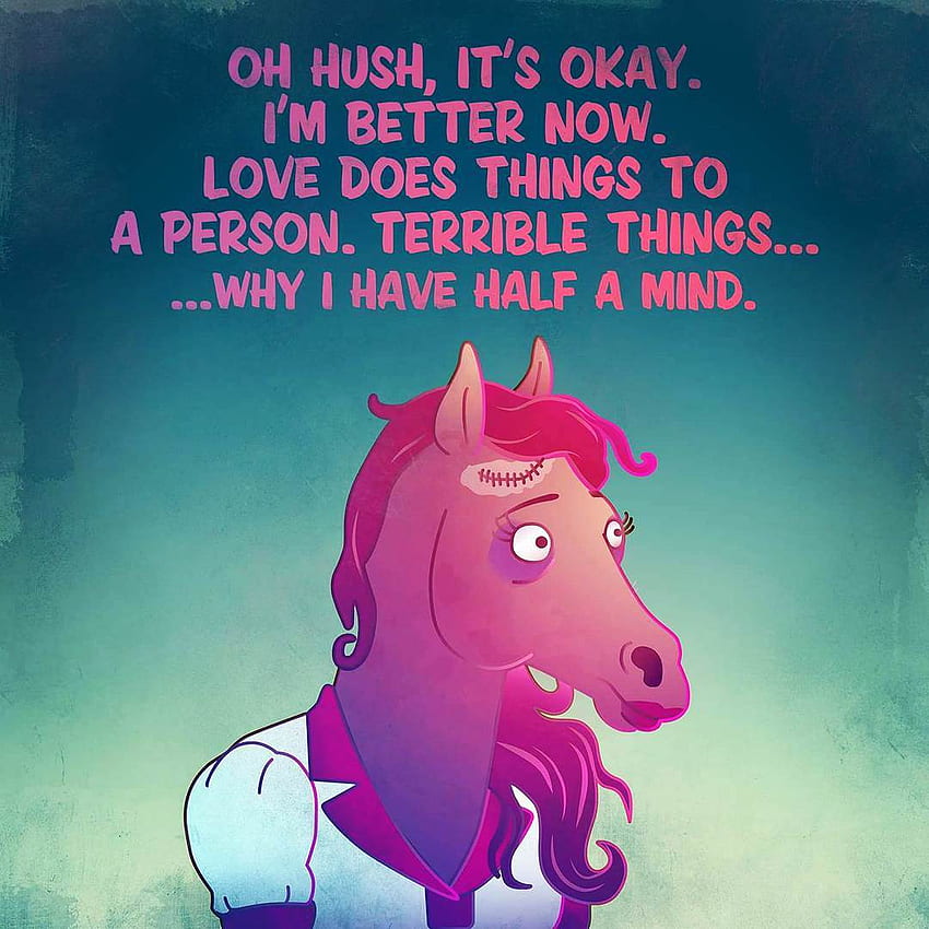 sad bojack horseman quotes HD phone wallpaper