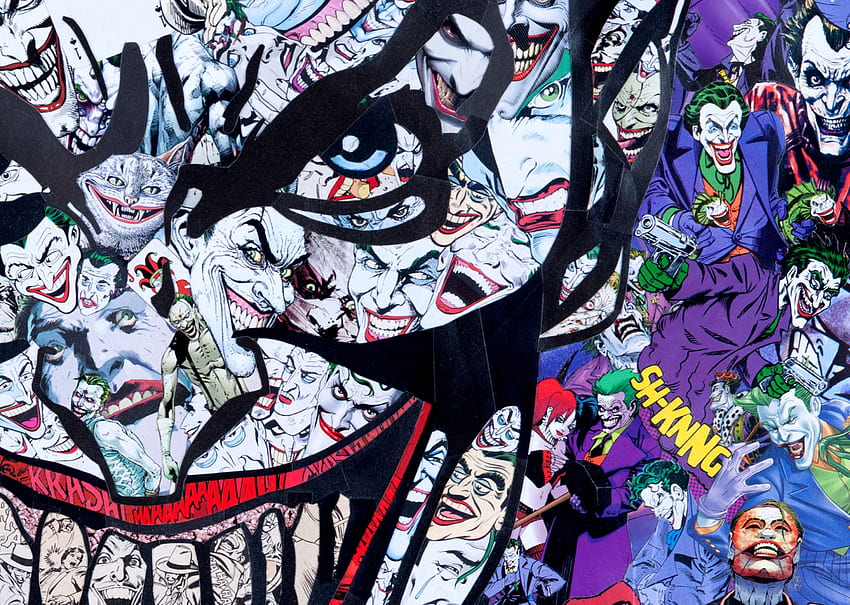 Pan GARCIN, Joker Collage Tapeta HD